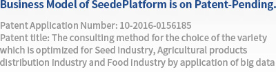 Business Model of SeedePlatform is on Patent-Pending.